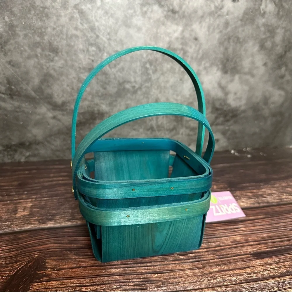 Sprtiz Set of 3 MIni Wodden Baskets with Handle